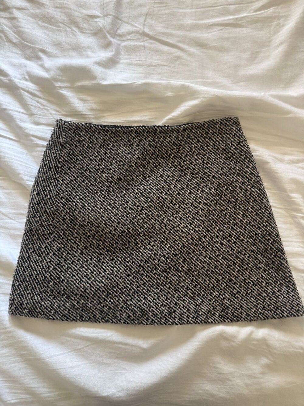 Gap Black & Tan Tweed Mini Skirt - Size 2 - Classic Preppy Workwear